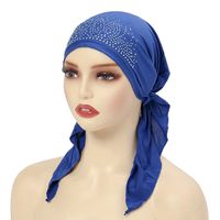 Women's Ethnic Style Simple Style Solid Color Rhinestone Eaveless Beanie Hat sku image 10