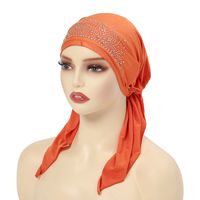 Women's Ethnic Style Simple Style Solid Color Rhinestone Eaveless Beanie Hat sku image 17