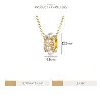 Style Simple Commuer Couleur Unie Le Cuivre Zircon Pendentif En Masse main image 2