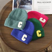Women's Lady Letter Embroidery Eaveless Wool Cap main image 3