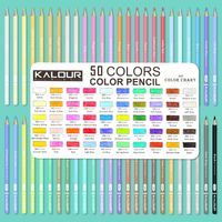 1 Set Solid Color Class School Wood Pastoral Drawing Pencil main image 4