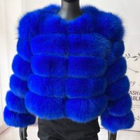 Women's Casual Solid Color Hidden Buckle Coat Faux Fur Coat main image 4