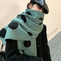 Women's Elegant Streetwear Round Dots Imitation Cashmere Scarf main image 6