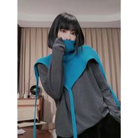 Women's Streetwear Solid Color Knit Scarf main image 1