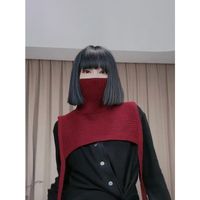 Women's Streetwear Solid Color Knit Scarf main image 4