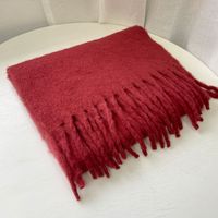 Women's Elegant Modern Style Solid Color Mohair Scarf sku image 19