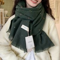 Women's Cute Sweet Solid Color Imitation Cashmere Scarf sku image 7