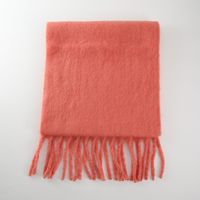 Women's Elegant Modern Style Solid Color Mohair Scarf sku image 4