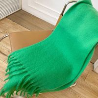 Women's Elegant Modern Style Solid Color Mohair Scarf sku image 10