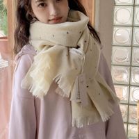 Women's Cute Sweet Solid Color Imitation Cashmere Scarf main image 6