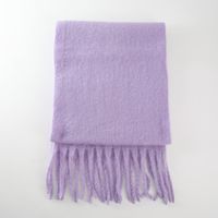 Women's Elegant Modern Style Solid Color Mohair Scarf sku image 1