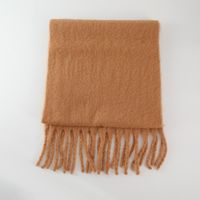 Women's Elegant Modern Style Solid Color Mohair Scarf sku image 13