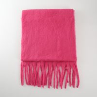 Women's Elegant Modern Style Solid Color Mohair Scarf sku image 3