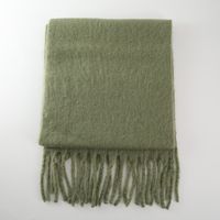 Women's Elegant Modern Style Solid Color Mohair Scarf sku image 7