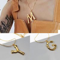 Vintage Style Letter Alloy Plating Unisex Pendant Necklace main image 1