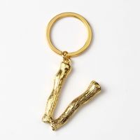 Streetwear Letter Alloy Unisex Bag Pendant Keychain sku image 22