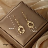 1 Pair Vintage Style Exaggerated XUPING Irregular Oval Plating Hollow Out Inlay 304 Stainless Steel Artificial Pearls 18K Gold Plated Drop Earrings main image 4