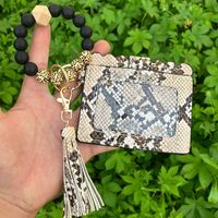 Cute Fruit Snakeskin Leopard Arylic Beaded Unisex Bag Pendant Keychain sku image 20