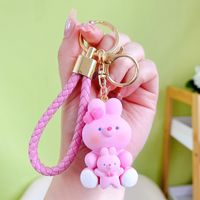 Cartoon Style Animal Resin Women's Bag Pendant Keychain sku image 1