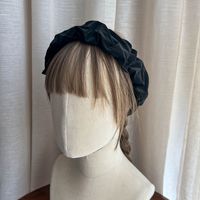 Frau Vintage-stil Einfarbig Tuch Falten Haarband main image 4