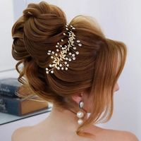 Women's Elegant Sweet Flower Alloy Plating Inlay Rhinestones Insert Comb main image 2