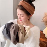 Women's Vintage Style Plaid Bow Knot Cloth Hair Band main image 1