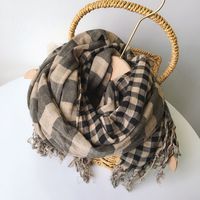 Unisex Vintage-stil Ethnischer Stil Streifen Baumwolle Quaste Schal main image 5