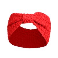 Women's Vintage Style Bow Knot Knit Hair Band sku image 1