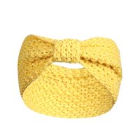 Women's Vintage Style Bow Knot Knit Hair Band sku image 3