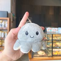 Cartoon Style Octopus Plush Metal Unisex Bag Pendant Keychain sku image 1