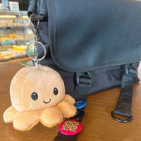 Cartoon Style Octopus Plush Metal Unisex Bag Pendant Keychain main image 2