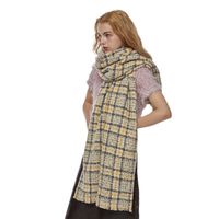 Women's Vintage Style Plaid Polyester Scarf main image 2