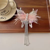 Women's Elegant Sweet Butterfly Feather Hair Clip sku image 1