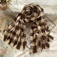 Women's Basic Simple Style Plaid Polyester Scarf main image 5