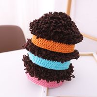 Children Unisex Cute Funny Solid Color Wool Cap main image 5