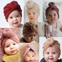Girl's Cute Sweet Solid Color Beanie Hat main image 3