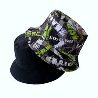 Unisex Cute Simple Style Panda Printing Wide Eaves Bucket Hat main image 3