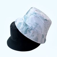 Unisex Cute Simple Style Panda Printing Wide Eaves Bucket Hat sku image 12