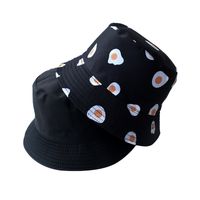 Unisex Cute Simple Style Panda Printing Wide Eaves Bucket Hat sku image 1
