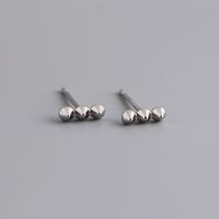 1 Pair Simple Style Geometric Plating Sterling Silver 18k Gold Plated White Gold Plated Ear Studs sku image 2