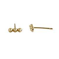 1 Pair Simple Style Geometric Plating Sterling Silver 18k Gold Plated White Gold Plated Ear Studs main image 3