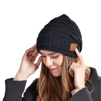 Fashion Blue Tooth Music Knitted Hat Autumn And Winter Warm Fleece-lined Blue Tooth Hat main image 3