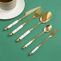 Casual Solid Color Stainless Steel Tableware 1 Set main image 3