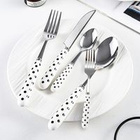 Elegant Stripe Waves Polka Dots Stainless Steel Tableware 1 Piece main image 1