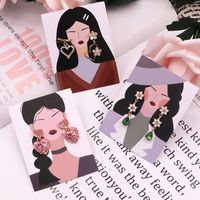 Lady Human Paper Card Jewelry Packaging Cardboard main image 4