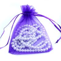 Casual Solid Color Organza Jewelry Packaging Bags main image 2