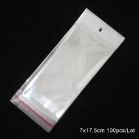 Simple Style Commute Solid Color Plastic Jewelry Packaging Bags sku image 10