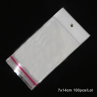 Simple Style Commute Solid Color Plastic Jewelry Packaging Bags sku image 4