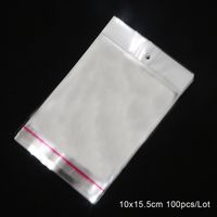 Simple Style Commute Solid Color Plastic Jewelry Packaging Bags sku image 16