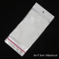 Simple Style Commute Solid Color Plastic Jewelry Packaging Bags sku image 13